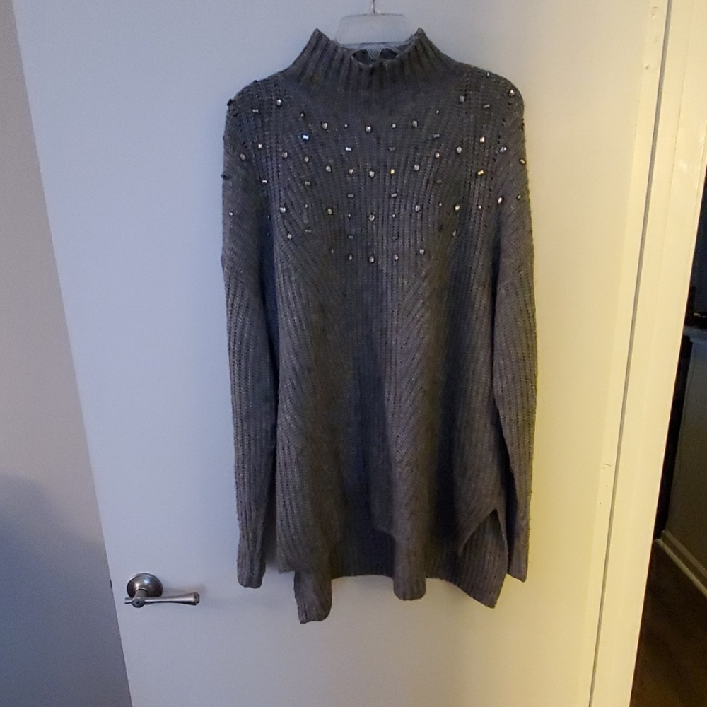 Warm mock neck sweater